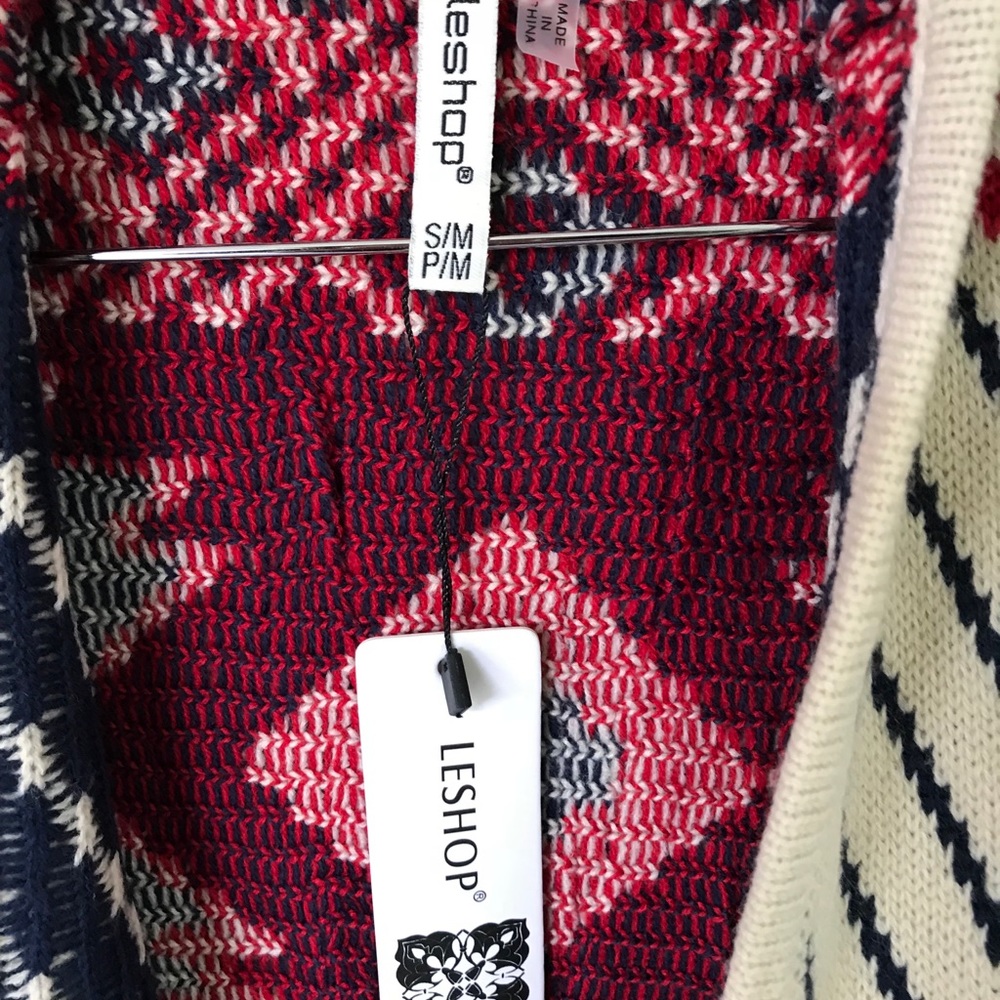 ‼️SOLD‼️ NWT Aztec Cardigan with Pinwheel Sleeves - Picture 6 of 6